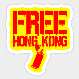 FREE HONG KONG - FREE SPEECH SHOP Sticker